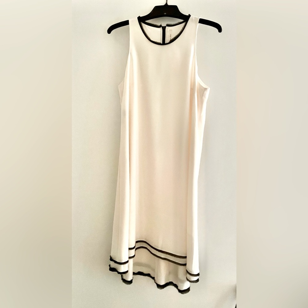 Rachel Roy ivory Hi-low Trapeze Dress size L